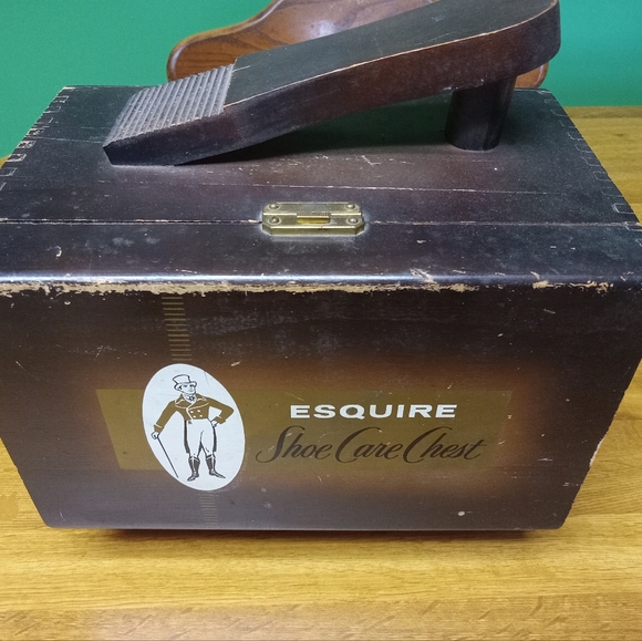 Esquire Shoe Care Chest Vintage with All accessories - Picture 10 of 16